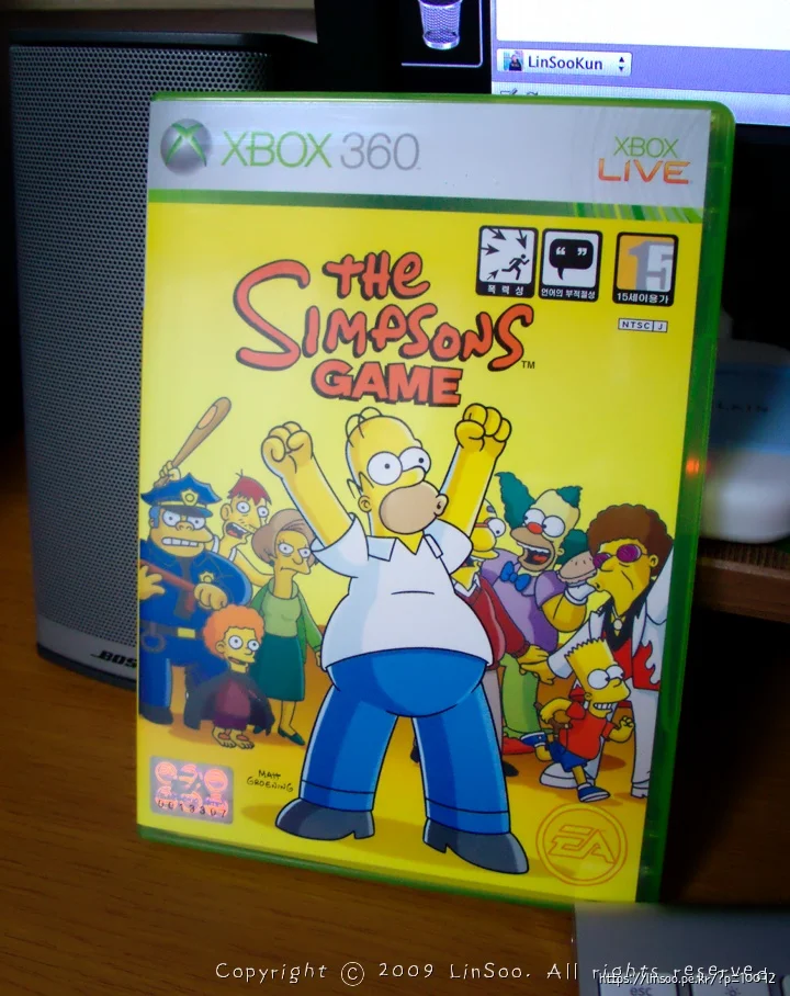 The Simpsons Game Xbox360 패키지