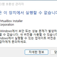 Windows 11에서 VirtualBox 설치가 안될때…