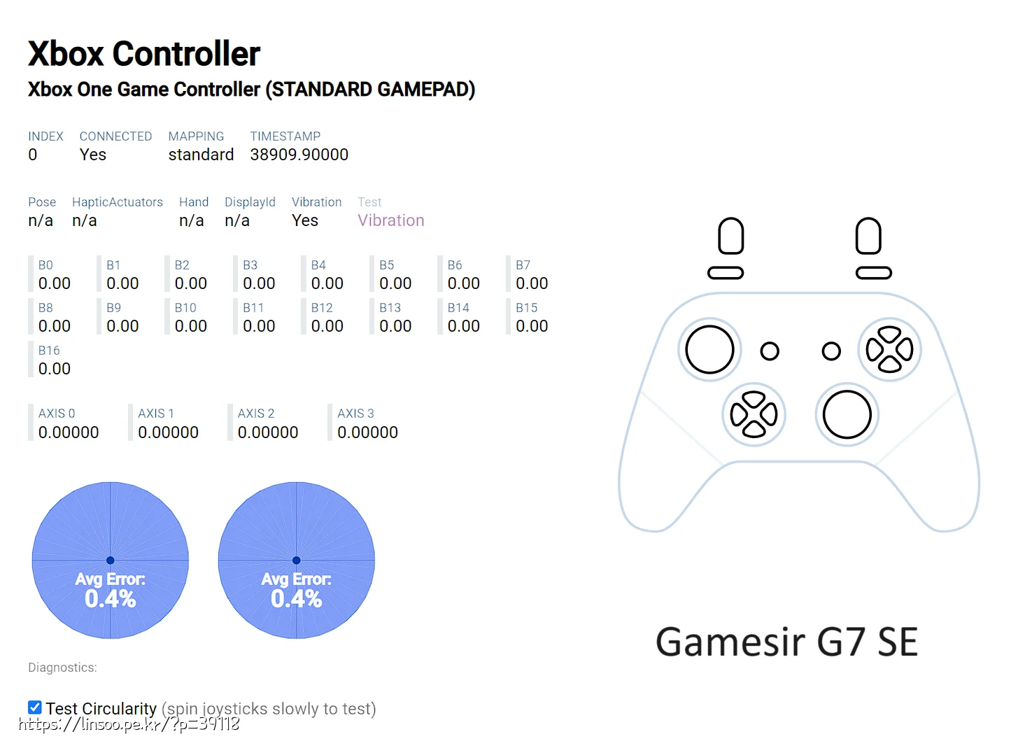 Gamesir G7 SE Test Circularity