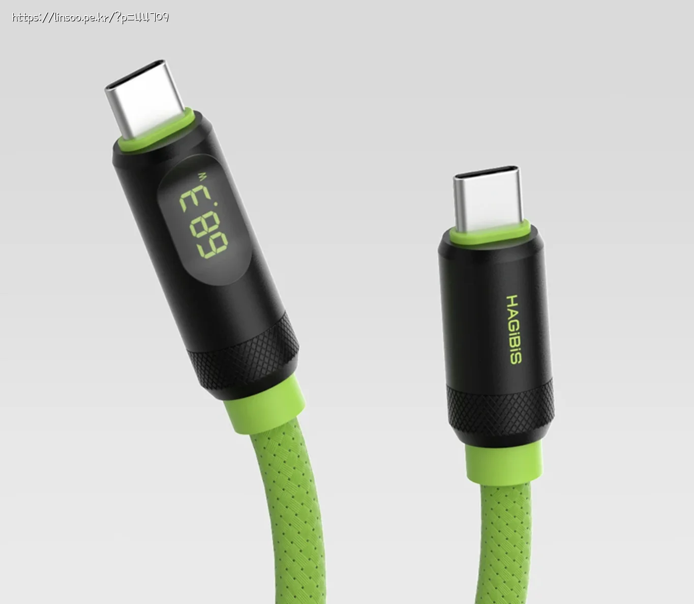 HAGiBiS USB4 Cable 제품 광고 사진